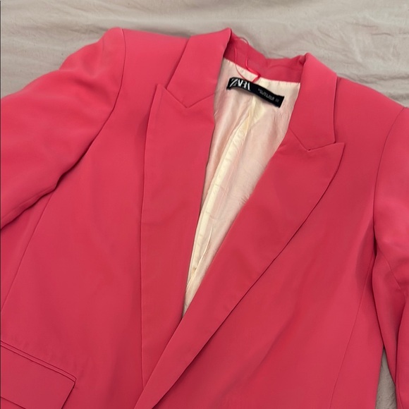 Zara Women's Oversized Pink Blazer - Picture 4 of 10